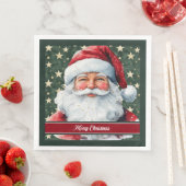 Trendy Colors Santa Claus Holiday Napkins Serviette (Beispiel)
