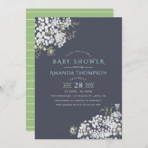 Trendy colorways Gipskraut Babydusche einladen