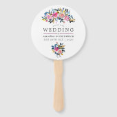 Trendy Colorways Watercolor Floral Bevorzugung Fächer (Vorderseite)