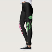 Trendy & Comfortable Mode Floral Corsage Black Leggings (Links)