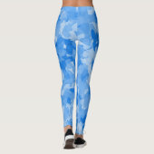 Trendy & Comfy Styles - Blauer Herzschlag Mode Leggings (Rückseite)