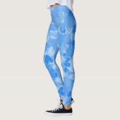 Trendy & Comfy Styles - Blauer Herzschlag Mode Leggings (Links)