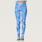 Trendy & Comfy Styles - Blauer Herzschlag Mode Leggings (Vorderseite)