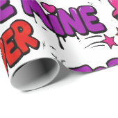 Trendy Comic Book Graffiti "Be Mine" Typography Geschenkpapier (Rolleneckpunkt)