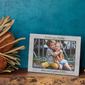 Trendy Concrete Personalisiert Name Foto Plaque Fotoplatte