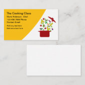 Trendy Cooking Class Koch Business Cards. Visitenkarte (Vorne/Hinten)