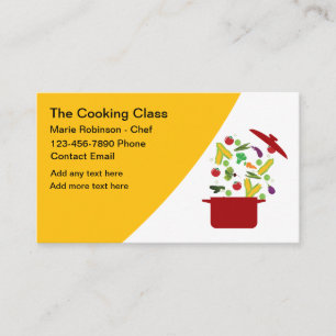 Trendy Cooking Class Koch Business Cards. Visitenkarte