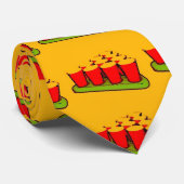Trendy Cool Beer Pong Custom Krawatte (Gerollt)