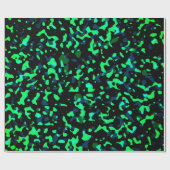 Trendy Cool Blue Seagreen Camouflage Muster Geschenkpapier (Flach)