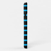 Trendy Cool Blue Seepferd Blue Stripe Black Einzig Case-Mate iPhone Hülle (Hinten/Rechts)
