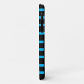 Trendy Cool Blue Seepferd Blue Stripe Black Einzig Case-Mate iPhone Hülle (Hinten/Links)
