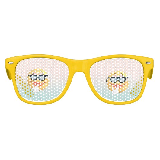 Trendy Cool Emoticon Face E moji Partybrille (Vorderseite)