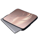 Trendy Cool Girl Face Silhouette Laptopschutzhülle (Vorne Knopf)