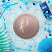 Trendy Cool Girl Face Silhouette Pappteller (Party)