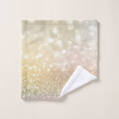 Trendy Cool Glitzer Bokeh Badhandtuch Set (Waschlappen)