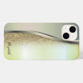 Trendy Cool Glitzer Case-Mate iPhone Hülle (Rückseite (Horizontal))