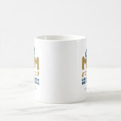 Trendy Cool "GOLF MAMA" Blauer Typografie Pint Kaffeetasse (Mittel)