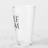 Trendy Cool "GOLF MAMA" Grüner Pint Glas (Links)