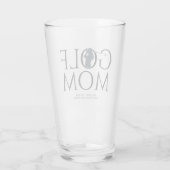 Trendy Cool "GOLF MAMA" Navy Blue Pint Glas (Rückseite)