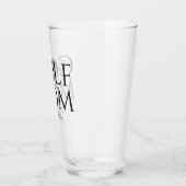 Trendy Cool "GOLF MAMA" Navy Blue Pint Glas (Links)