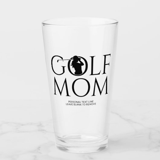 Trendy Cool "GOLF MAMA" Pint Glas (Vorderseite)