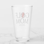 Trendy Cool "GOLF MAMA" Red Pint Glas (Rückseite)