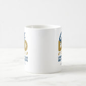 Trendy Cool "GOLF VATER" Blauer Typografie Pint Kaffeetasse (Mittel)