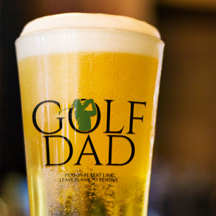 Trendy Cool "GOLF VATER" Grüner Pint Glas
