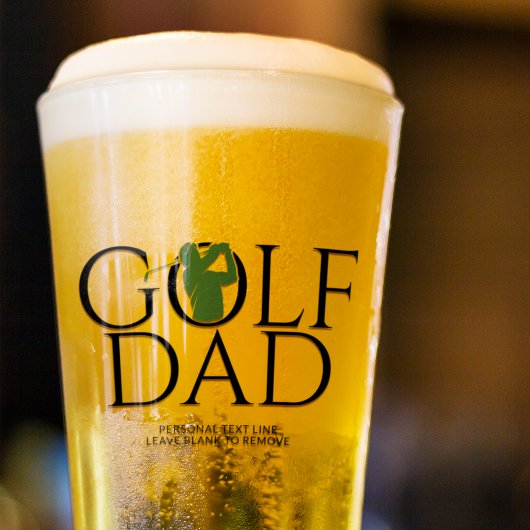 Trendy Cool "GOLF VATER" Grüner Pint Glas