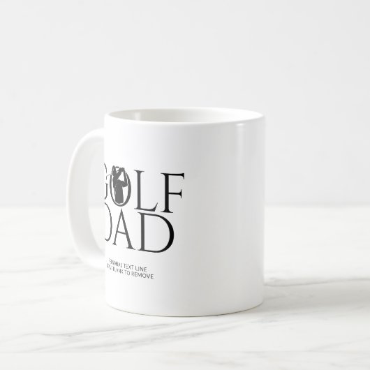 Trendy Cool "GOLF VATER" Kaffeetasse (Vorderseite Links)