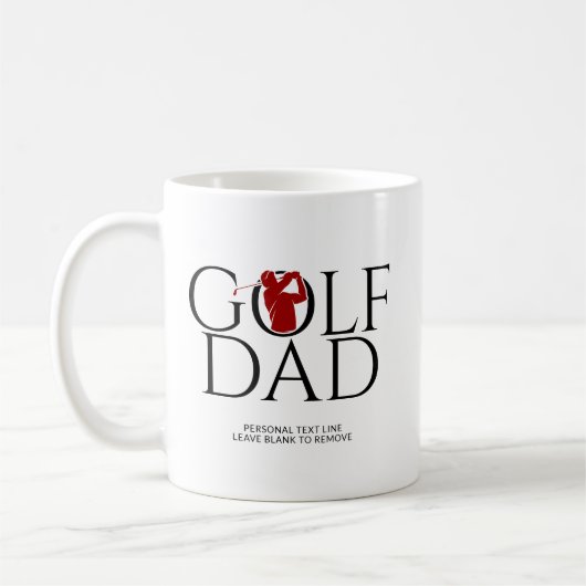 Trendy Cool "GOLF VATER" Red Kaffeetasse (Links)