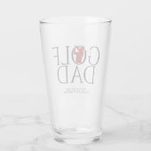 Trendy Cool "GOLF VATER" Red Pint Glas (Rückseite)