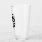 Trendy Cool "GOLF VATER" Typografie Pint Glas (Links)