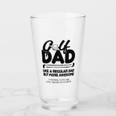 Trendy Cool "GOLF VATER" Typografie Pint Glas (Vorderseite)