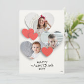 Trendy Cool Hefeaufnahme Collage Grußkarte Feiertagskarte (Stehend Vorderseite)