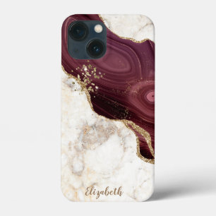 Trendy Cool Marble, Burgund Gold Case-Mate iPhone Hülle