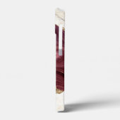 Trendy Cool Marble, Burgund Gold Case-Mate iPhone Hülle (Rückseite / Links)