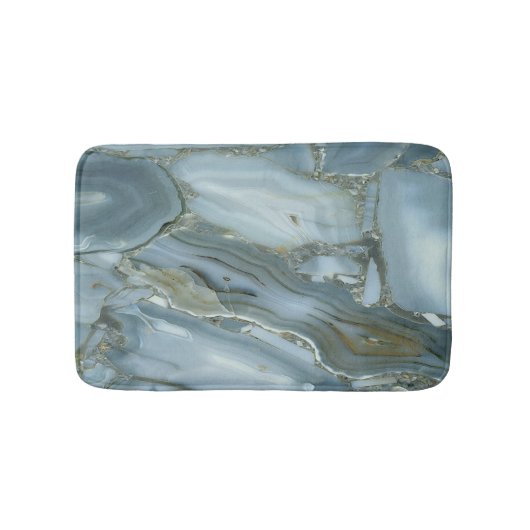 Trendy Cool Marble Pattern Badematte (Vorderseite)