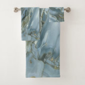 Trendy Cool Marble Pattern Badhandtuch Set (Insitu)