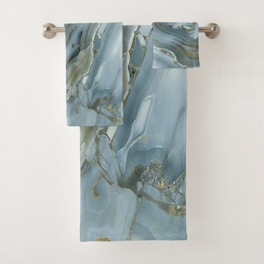 Trendy Cool Marble Pattern Badhandtuch Set (Insitu)