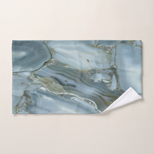 Trendy Cool Marble Pattern Badhandtuch Set (Handtuch)