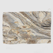 Trendy Cool Marble Pattern Golfhandtuch (Horizontal)