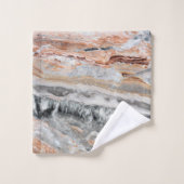 Trendy Cool Marble Stone Pattern Badhandtuch Set (Waschlappen)