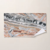 Trendy Cool Marble Stone Pattern Badhandtuch Set (Handtuch)