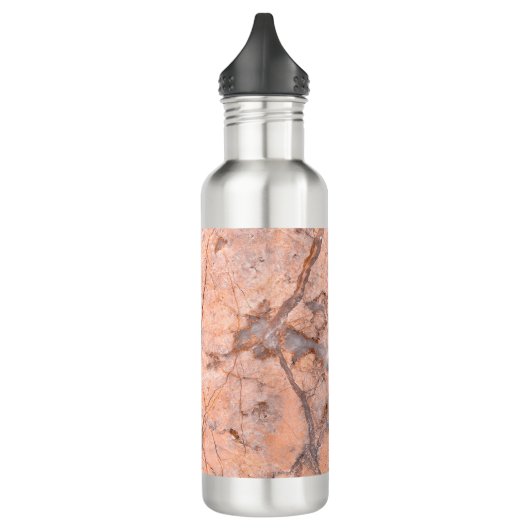 Trendy Cool Marble Stone Texture Edelstahlflasche (Links)