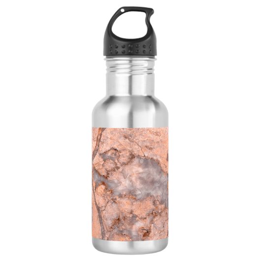 Trendy Cool Marble Stone Texture Edelstahlflasche (Vorderseite)