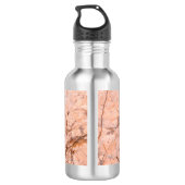 Trendy Cool Marble Stone Texture Edelstahlflasche (Rückseite)