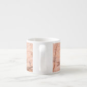 Trendy Cool Marble Stone Texture Espressotasse (Rückseite)