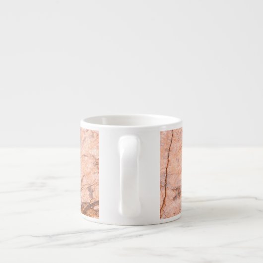 Trendy Cool Marble Stone Texture Espressotasse (Rückseite)
