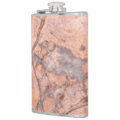 Trendy Cool Marble Stone Texture Flachmann (Links)